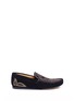 Main View - Click To Enlarge - ISABEL MARANT ÉTOILE - 'Finha' embroidered whipstitch suede moccasin loafers