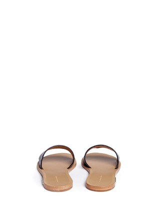 Back View - Click To Enlarge - ISABEL MARANT ÉTOILE - 'Jiany Malick' cross cutout leather slide sandals