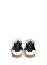 Back View - Click To Enlarge - ISABEL MARANT ÉTOILE - 'Beth' zigzag edge suede panel leather sneakers