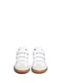 Front View - Click To Enlarge - ISABEL MARANT ÉTOILE - 'Beth' zigzag edge suede panel leather sneakers