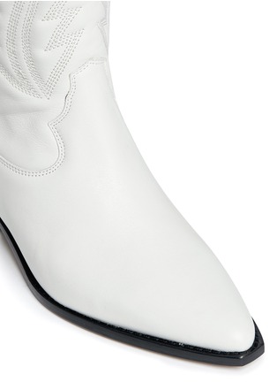 Detail View - Click To Enlarge - ISABEL MARANT ÉTOILE - 'Dallin' embroidered leather cowboy boots