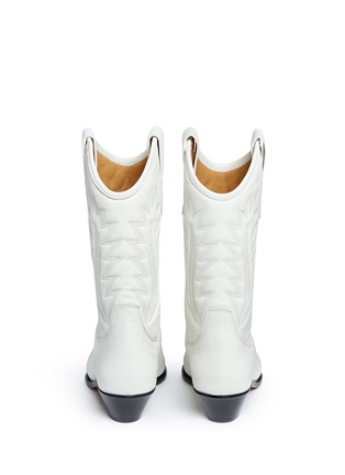 Back View - Click To Enlarge - ISABEL MARANT ÉTOILE - 'Dallin' embroidered leather cowboy boots