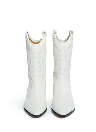 Front View - Click To Enlarge - ISABEL MARANT ÉTOILE - 'Dallin' embroidered leather cowboy boots