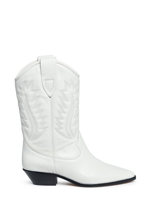 Main View - Click To Enlarge - ISABEL MARANT ÉTOILE - 'Dallin' embroidered leather cowboy boots