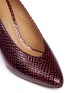 Detail View - Click To Enlarge - ISABEL MARANT ÉTOILE - 'Peas Impressionist' snakeskin embossed leather pumps