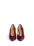 Front View - Click To Enlarge - ISABEL MARANT ÉTOILE - 'Peas Impressionist' snakeskin embossed leather pumps