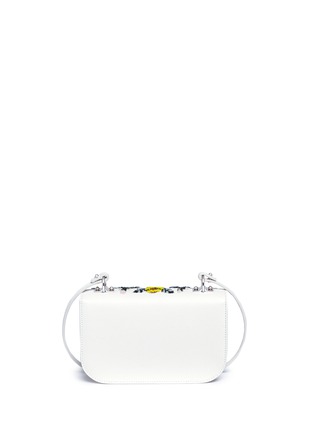 Detail View - Click To Enlarge - ALEXANDER MCQUEEN - 'Insigna' floral embellished leather satchel