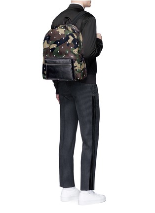 Figure View - Click To Enlarge - ALEXANDER MCQUEEN - Skull camouflage print backpack