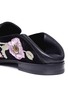 Detail View - Click To Enlarge - ALEXANDER MCQUEEN - Floral embroidered suede step-in loafers