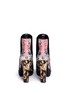 Back View - Click To Enlarge - ALEXANDER MCQUEEN - Embroidered floral print stud leather Chelsea boots