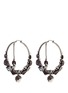 Main View - Click To Enlarge - ALEXANDER MCQUEEN - Swarovski crystal natural pearl creole earrings