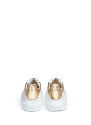 Back View - Click To Enlarge - ALEXANDER MCQUEEN - 'Oversized Sneaker' in leather
