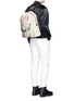 Figure View - Click To Enlarge - ALEXANDER MCQUEEN - 'Letters from India' skull print backpack