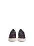 Front View - Click To Enlarge - ALEXANDER MCQUEEN - Mixed appliqué canvas slip-on sneakers
