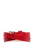 Figure View - Click To Enlarge - ALEXANDER MCQUEEN - Skull charm double wrap leather bracelet