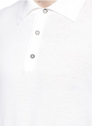 Detail View - Click To Enlarge - ALTEA - Cotton knit polo shirt