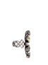 Figure View - Click To Enlarge - LANVIN - 'Ginger' glass crystal fretwork vertical ring