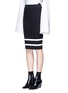 Front View - Click To Enlarge - FENTY PUMA BY RIHANNA - lacing stripe knit pencil skirt