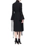 Back View - Click To Enlarge - ELLERY - 'Inez' pussybow ruched crepe shirt dress