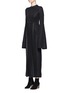 Front View - Click To Enlarge - ELLERY - 'Gasp' flute sleeve ponte knit dress