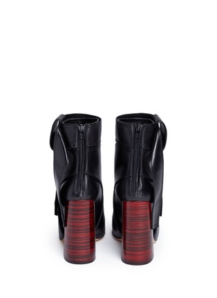 Back View - Click To Enlarge - ELLERY - 'Suzanna' oversized bow leather ankle boots