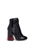 Main View - Click To Enlarge - ELLERY - 'Suzanna' oversized bow leather ankle boots