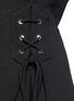 Detail View - Click To Enlarge - ELLERY - 'Battleship' lace-up flared jacket