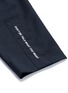 Detail View - Click To Enlarge - THE WORLD IS YOUR OYSTER - Slogan patch drape front pants