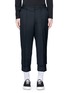Main View - Click To Enlarge - THE WORLD IS YOUR OYSTER - Double layer cropped pintucked pants