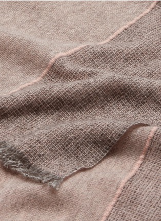 Detail View - Click To Enlarge - TEIXIDORS - Misty cashmere-Merino-yak wool shawl