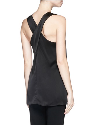 Back View - Click To Enlarge - THEORY - 'Parieom' satin sleeveless tunic