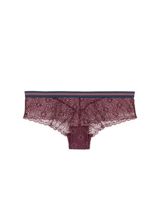 Main View - Click To Enlarge - 72930 - 'Dragonfly' elastic waistband lace boy shorts