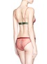 Back View - Click To Enlarge - 72930 - 'Firecracker' zebra print tulle briefs