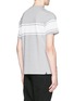 Back View - Click To Enlarge - DENHAM - 'Bolt Stripe' print cotton T-shirt