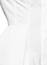 Detail View - Click To Enlarge - ALEXANDER MCQUEEN - Cotton piqué flare shirt dress