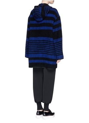 Back View - Click To Enlarge - STELLA MCCARTNEY - Variegated stripe jacquard felted wool jacket