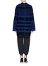 Main View - Click To Enlarge - STELLA MCCARTNEY - Variegated stripe jacquard felted wool jacket