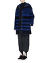 Figure View - Click To Enlarge - STELLA MCCARTNEY - Variegated stripe jacquard felted wool jacket