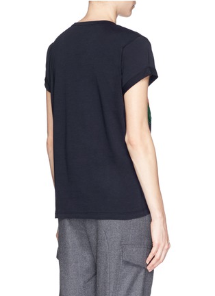 Back View - Click To Enlarge - STELLA MCCARTNEY - Tiger embroidery cotton T-shirt