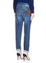 Back View - Click To Enlarge - STELLA MCCARTNEY - Tiger embroidery slim boyfriend jeans