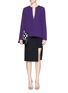Figure View - Click To Enlarge - STELLA MCCARTNEY - Stretch cady zip top