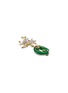 Figure View - Click To Enlarge - SAMUEL KUNG - Diamond jade 18k gold drop earrings
