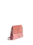 Front View - Click To Enlarge - CHLOÉ - 'Fay' medium suede flap leather shoulder bag