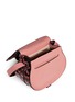 Detail View - Click To Enlarge - CHLOÉ - 'Marcie' small snakeskin leather saddle bag