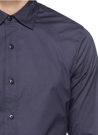 Detail View - Click To Enlarge - DENHAM - 'Pin' raglan sleeve poplin shirt