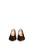 Figure View - Click To Enlarge - GIANVITO ROSSI - Suede trim lace skimmer flats