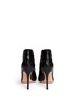 Back View - Click To Enlarge - GIANVITO ROSSI - V throat python leather booties