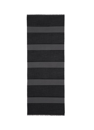 Main View - Click To Enlarge - LANVIN - Stripe cotton-wool-silk scarf 