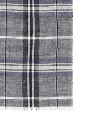 Detail View - Click To Enlarge - LANVIN - Tartan plaid cashmere-silk scarf