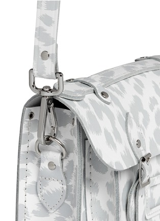 Detail View - Click To Enlarge - CAMBRIDGE SATCHEL - 'Punk-A-Rama' mini leopard print leather satchel